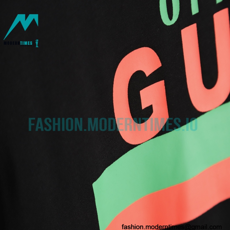 Gucci - Classic Red/Green Letter Print Short Sleeve