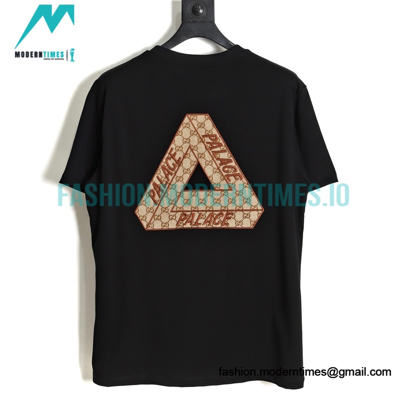 Gucci - Amp - Palace 23ss Co-branded Embroidery Triangle Logo Short Sleeve