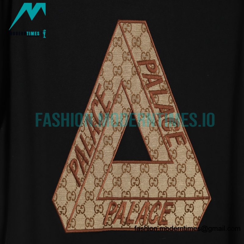 Gucci - Amp - Palace 23ss Co-branded Embroidery Triangle Logo Short Sleeve