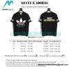 Gucci - Adidas 23ss Co-branded Clover Print Short Sleeve