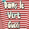 Gucci - 2023ss New Year's Collection Striped Short-sleeved T-shirt