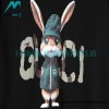 Gucci - 23ss Long-eared Rabbit Print Short Sleeve