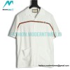Gucci - 22SS Acetate Embroidered Striped Webbing Short-sleeved Shirt