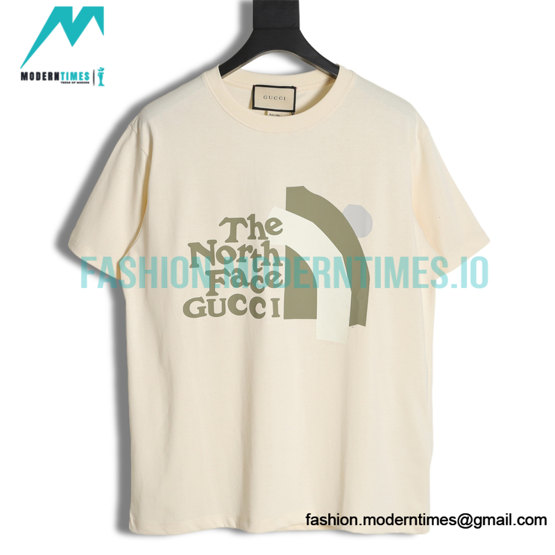 Gucci - The North Face 23ss Co-branded Face Print Short Sleeve