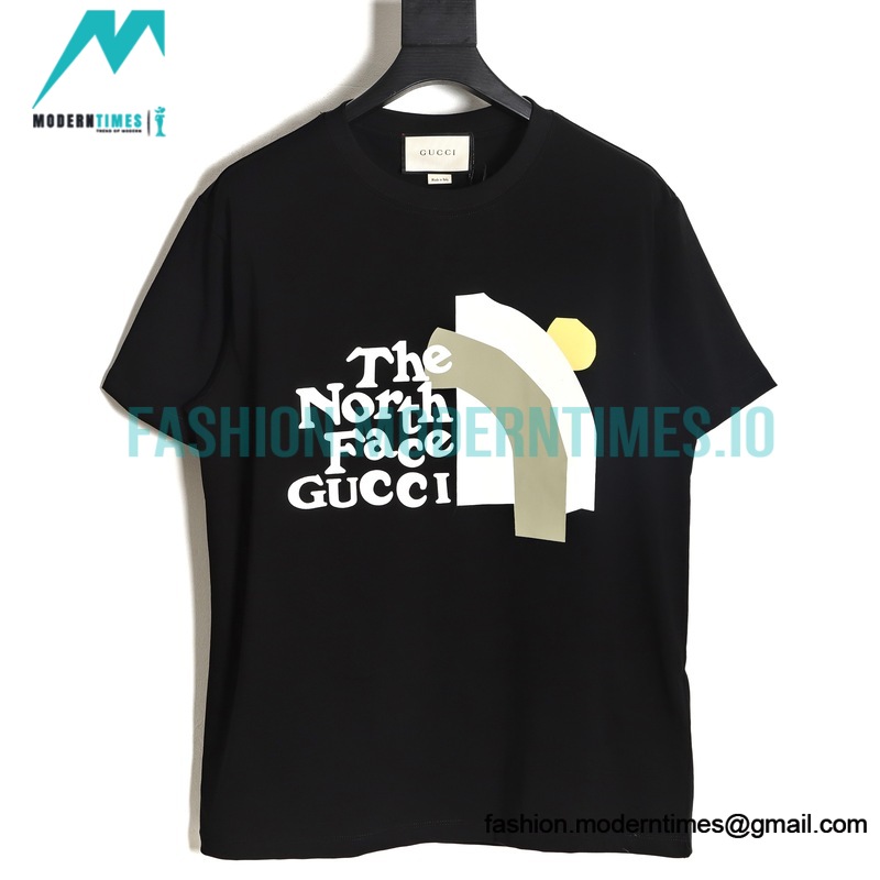 Gucci - The North Face 23ss Co-branded Face Print Short Sleeve