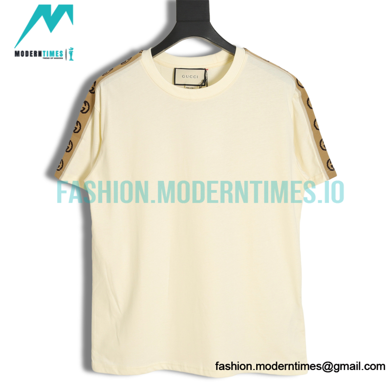 Gucci - 20ss Reflective Webbing Cotton Short Sleeve