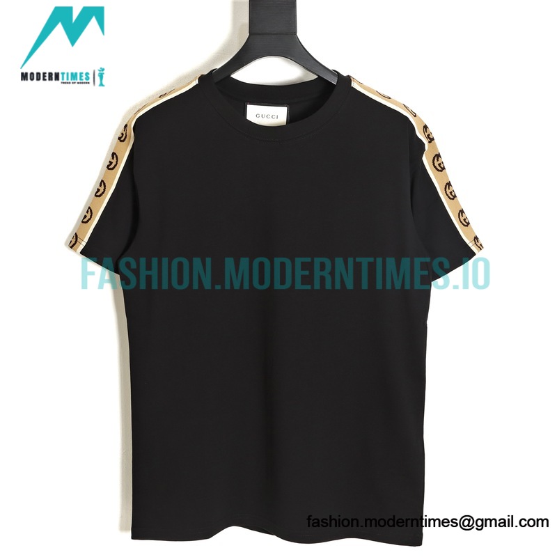Gucci - 20ss Reflective Webbing Cotton Short Sleeve