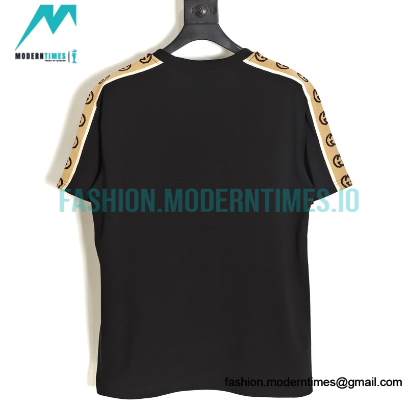Gucci - 20ss Reflective Webbing Cotton Short Sleeve