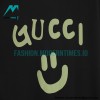 Gucci - 23ss Smiley Face Logo Pattern Foam Three-dimensional Printing Short-sleeve T-shirt