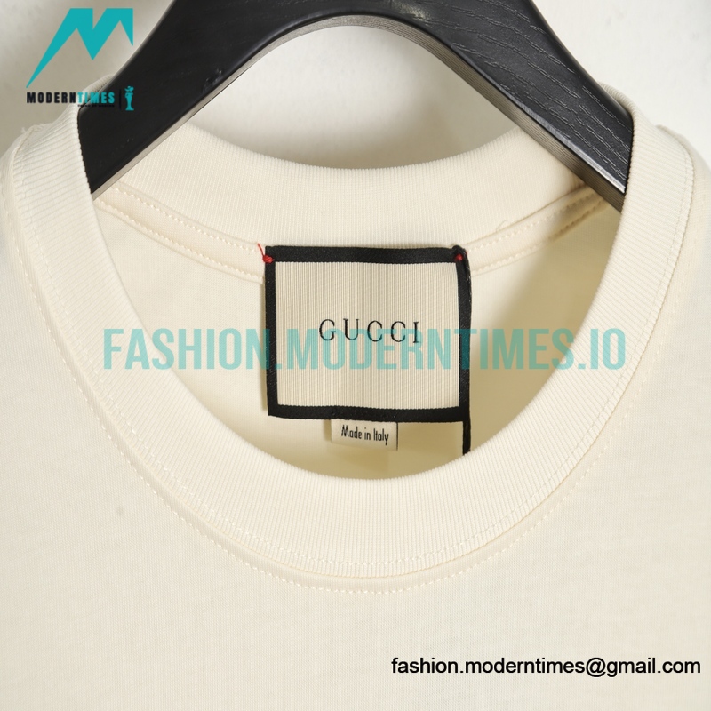 Gucci - 23ss Smiley Face Logo Pattern Foam Three-dimensional Printing Short-sleeve T-shirt