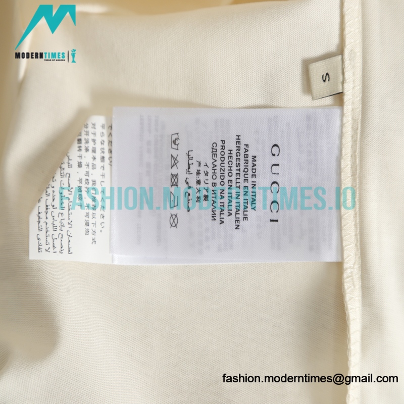 Gucci - 23ss Smiley Face Logo Pattern Foam Three-dimensional Printing Short-sleeve T-shirt