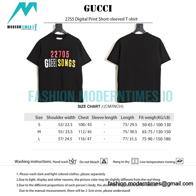 Gucci - 22SS Digital Print Short-sleeved T-shirt