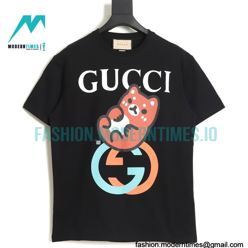 Gucci - 23SS KAWAII Bear Print Short-sleeved T-shirt