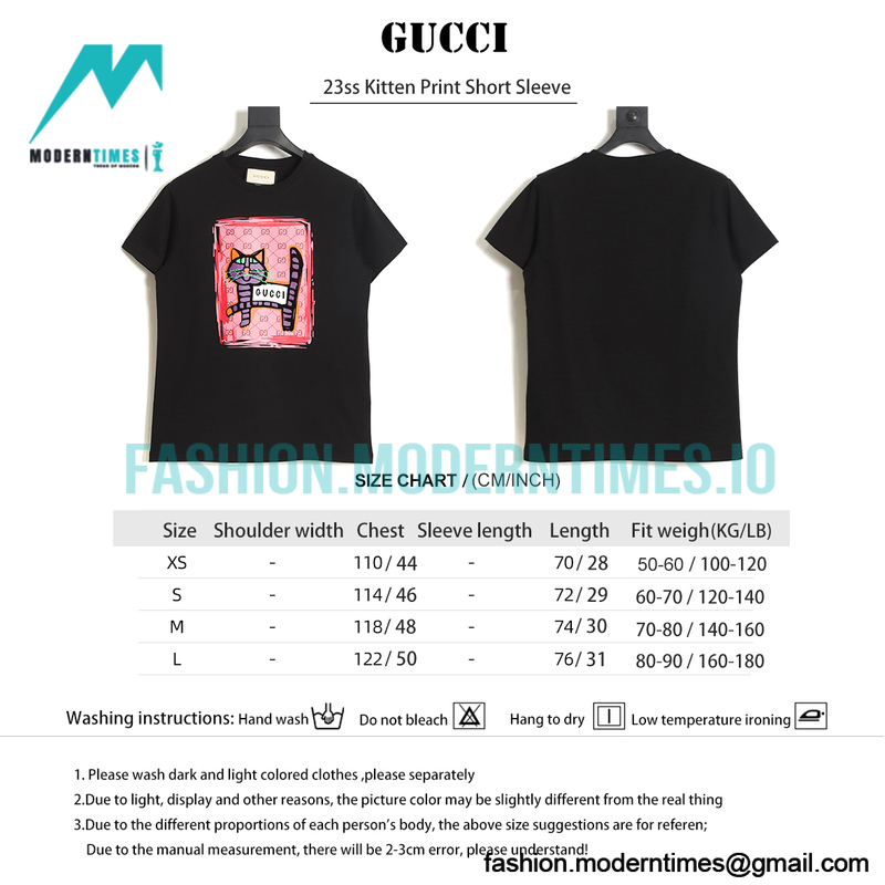 Gucci - 23ss Kitten Print Short Sleeve