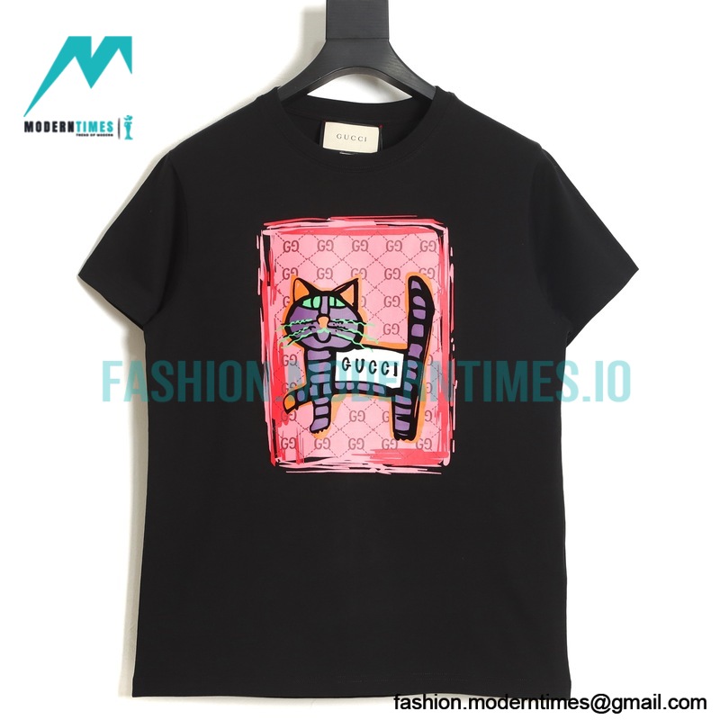 Gucci - 23ss Kitten Print Short Sleeve