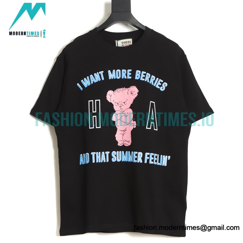 Gucci - HA - Co-branded Limited Angry Bear Short Sleeve