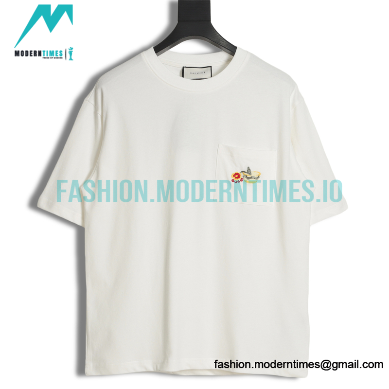 Gucci - Small Embroidered Pocket Short Sleeve