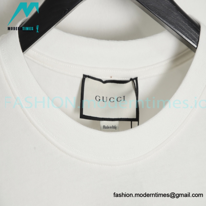 Gucci - Retro Logo Diamond Double G Print Short Sleeve