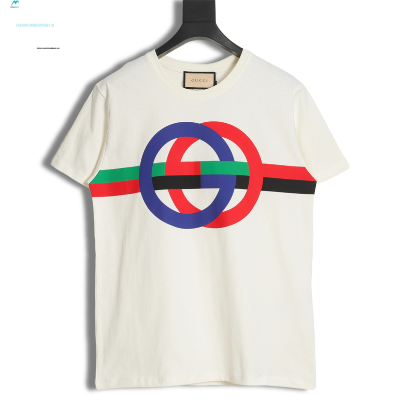 Gucci - 23SS Color Contrast Circle Print Short-sleeved T-shirt