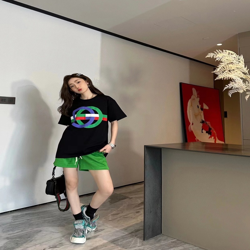 Gucci - 23SS Color Contrast Circle Print Short-sleeved T-shirt