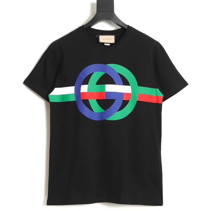 Gucci - 23SS Color Contrast Circle Print Short-sleeved T-shirt