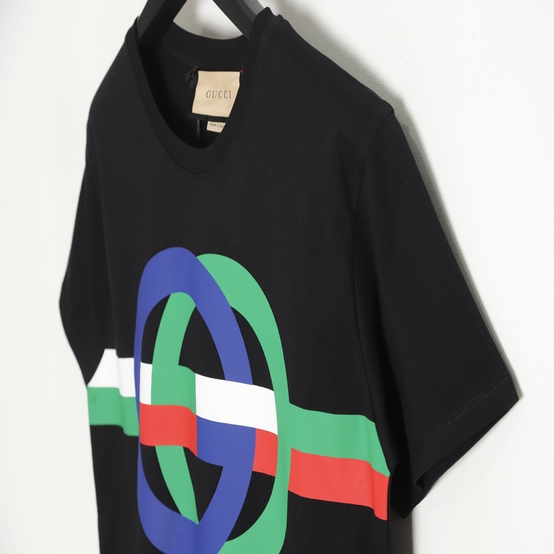 Gucci - 23SS Color Contrast Circle Print Short-sleeved T-shirt