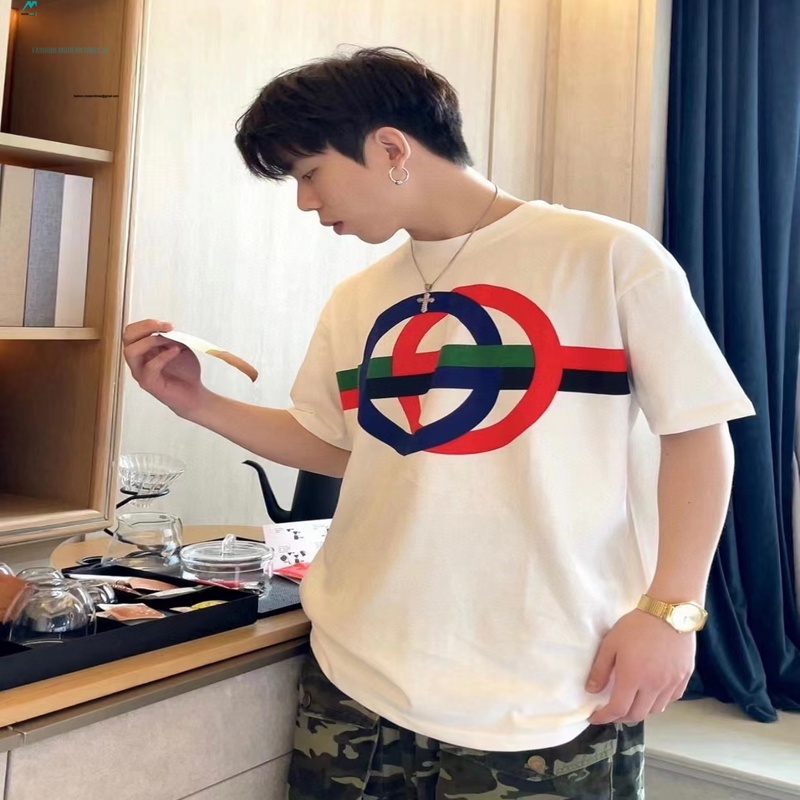 Gucci - 23SS Color Contrast Circle Print Short-sleeved T-shirt