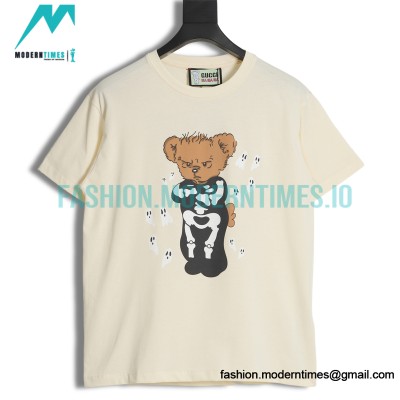Gucci - Bone Bear Print Short Sleeve