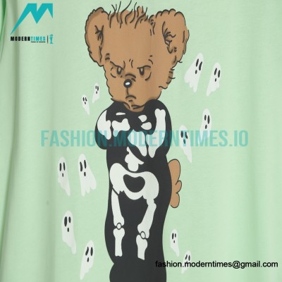 Gucci - Bone Bear Print Short Sleeve