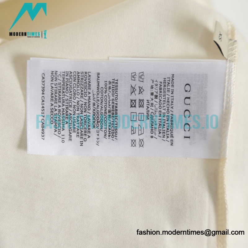 Gucci - Bone Bear Print Short Sleeve