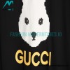 Gucci - 23ss Chest Pink Bunny Print Crew Neck Short-sleeved T-shirt