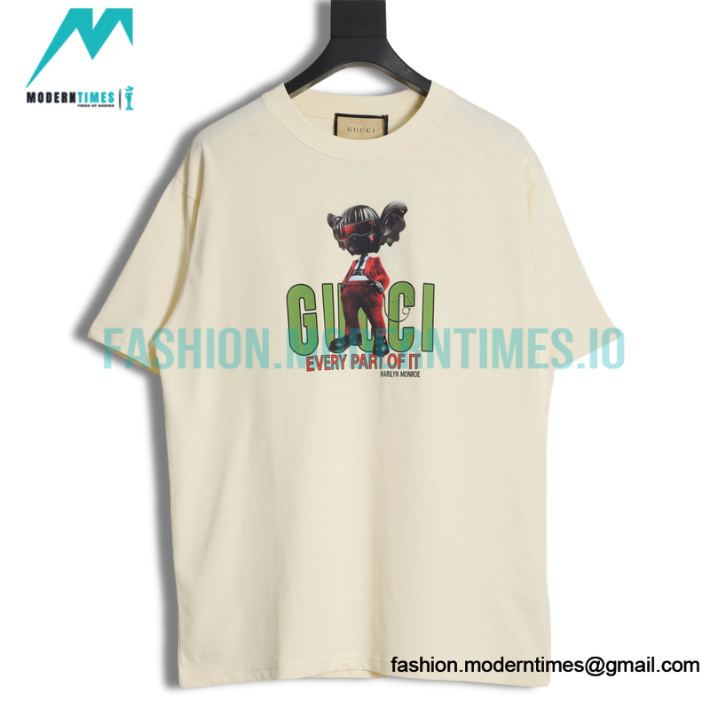Gucci - Cartoon Figure Print Short Sleeve