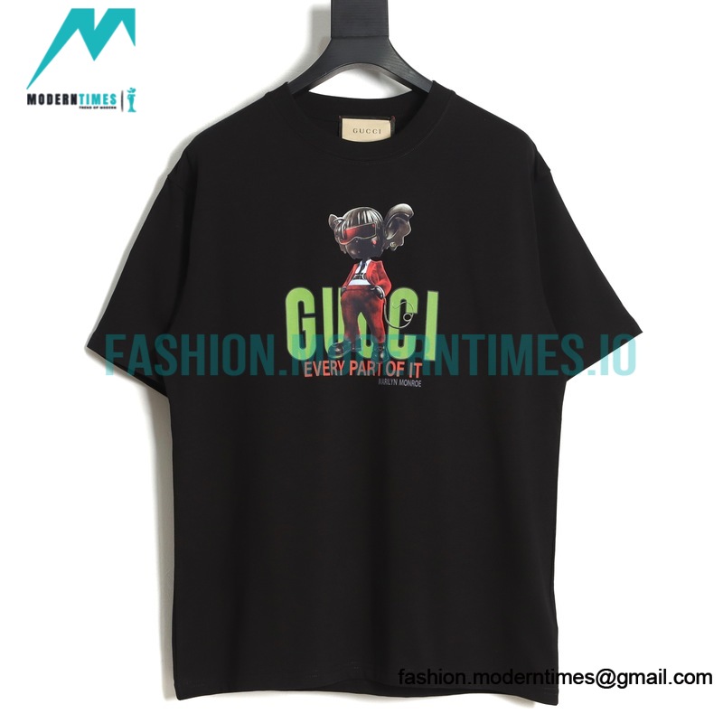 Gucci - Cartoon Figure Print Short Sleeve