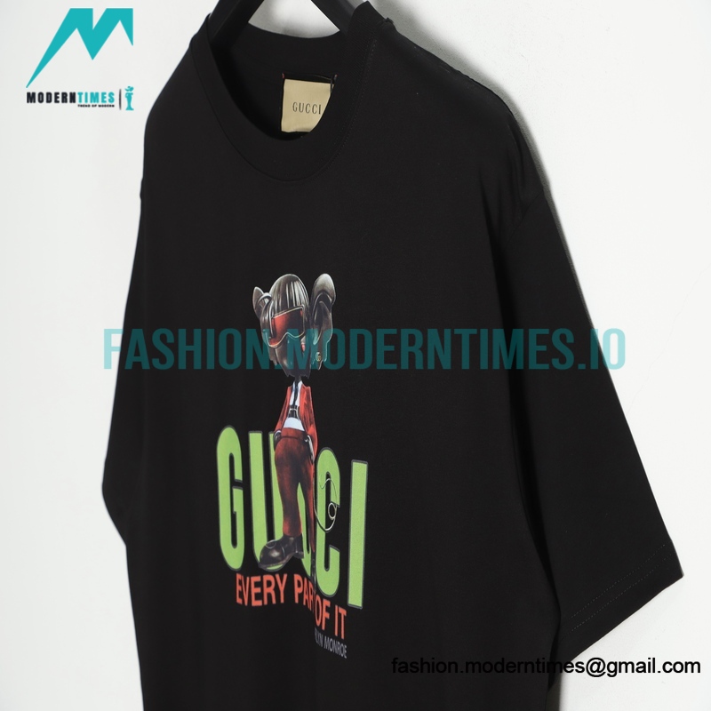 Gucci - Cartoon Figure Print Short Sleeve