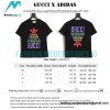 Gucci - Adidas Co-branded Clover Logo Element Printed Short-sleeved T-shirt