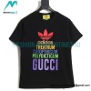 Gucci - Adidas Co-branded Clover Logo Element Printed Short-sleeved T-shirt
