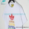 Gucci - Adidas Co-branded Clover Logo Element Printed Short-sleeved T-shirt
