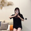 Gucci - 23SS Monogram Embroidered Short-sleeved T-shirt