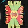 Gucci - Red/Green Square Logo Printed Short Sleeve