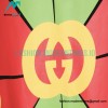 Gucci - Red/Green Square Logo Printed Short Sleeve