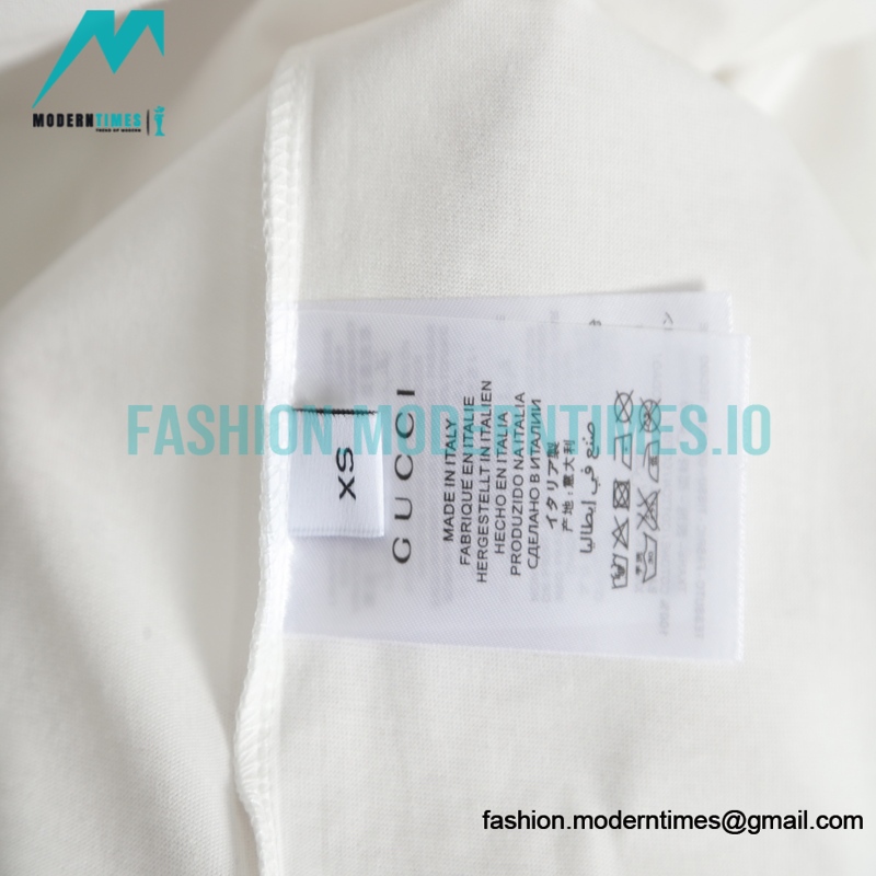Gucci - Red/Green Square Logo Printed Short Sleeve