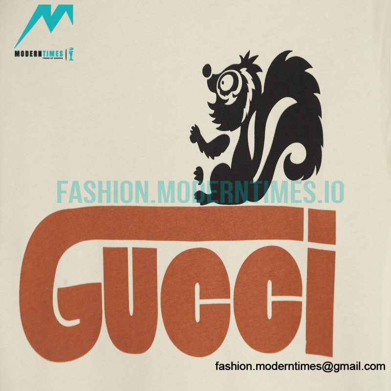 Gucci - Skunk Print Short Sleeve