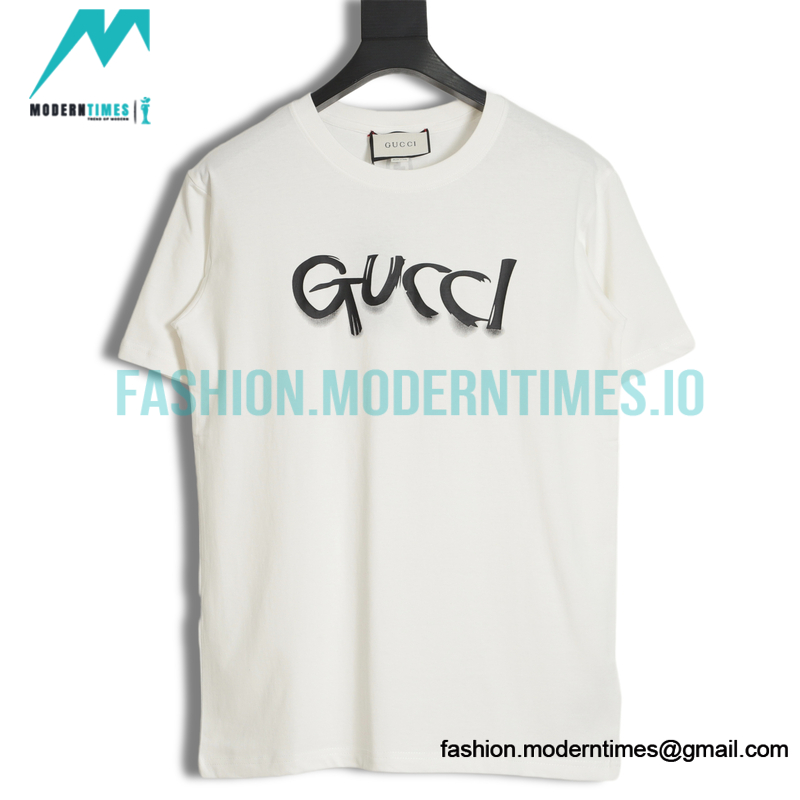 Gucci - 23SS Graffiti Print Short-sleeved T-shirt