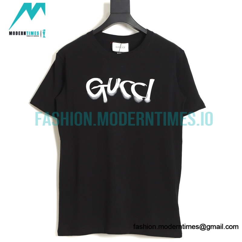 Gucci - 23SS Graffiti Print Short-sleeved T-shirt