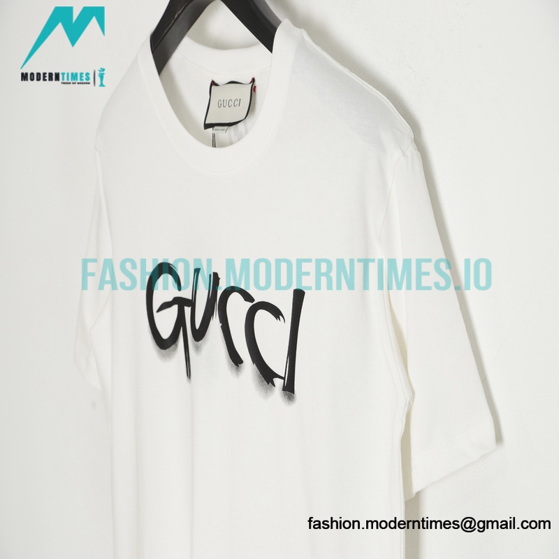 Gucci - 23SS Graffiti Print Short-sleeved T-shirt