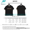 Gucci - Letter Logo Gold Embroidered Short Sleeve T-shirt