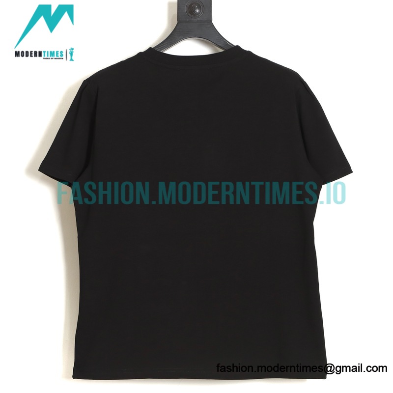 Gucci - Letter Logo Gold Embroidered Short Sleeve T-shirt