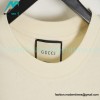 Gucci - Letter Logo Gold Embroidered Short Sleeve T-shirt