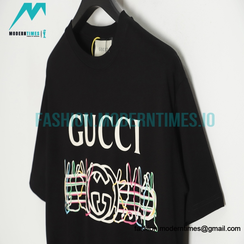 Gucci - Chinese New Year Collection Rabbit Logo Printed Cotton T-shirt