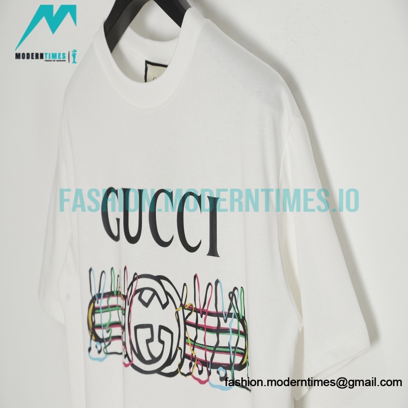Gucci - Chinese New Year Collection Rabbit Logo Printed Cotton T-shirt